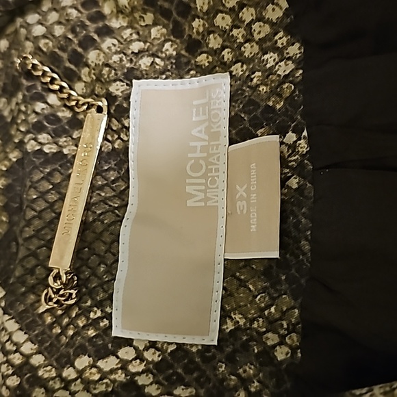 Michael Kors Snake Print Trench Coat - Picture 8 of 13